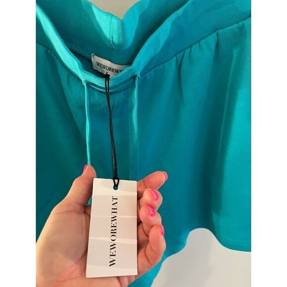 NWT We Wore What teal shorts size xl - Picture 3 of 3